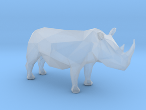 Plastic Rhino 1:48-O in Clear Ultra Fine Detail Plastic