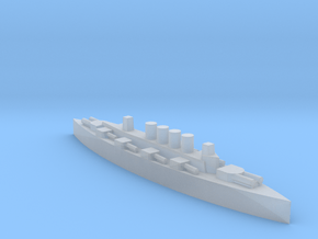 British Minotaur class armoured cruiser 1:1800 in Clear Ultra Fine Detail Plastic