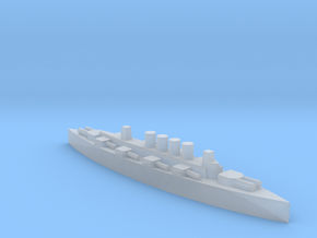British Minotaur class armoured cruiser 1:3000 in Clear Ultra Fine Detail Plastic