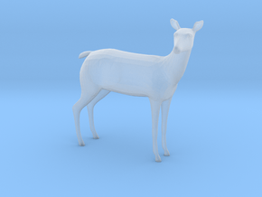 Plastic Female Deer v1 1:48-O in Clear Ultra Fine Detail Plastic