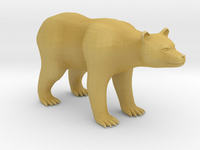 Plastic Brown Bear v2 1:160-N in Tan Fine Detail Plastic