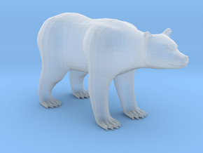 Plastic Brown Bear v2 1:160-N in Clear Ultra Fine Detail Plastic