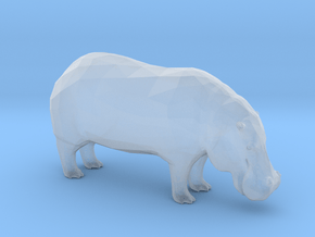 Plastic Hippopotamus v1 1:64-S 25mm in Clear Ultra Fine Detail Plastic