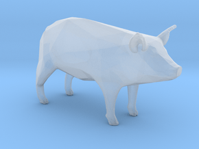 Plastic Pig v1 1:64-S 25mm in Clear Ultra Fine Detail Plastic