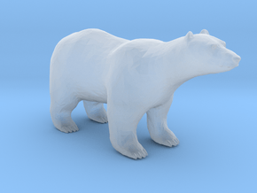 Plastic Polar Bear v1 1:64-S 25mm in Clear Ultra Fine Detail Plastic