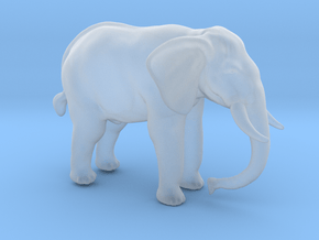 Plastic African Elephant v1 1:64-S 25mm in Clear Ultra Fine Detail Plastic