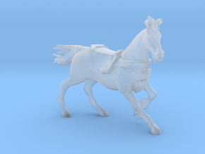 Plastic Riding Horse v1 1:64-S 25mm in Clear Ultra Fine Detail Plastic