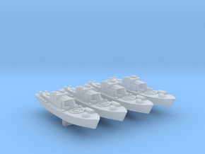 4pk Harbour Defence Motor Launch 1:570 WW2 in Clear Ultra Fine Detail Plastic