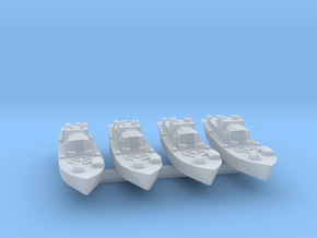 4pk Harbour Defence Motor Launch 1:535 WW2 in Clear Ultra Fine Detail Plastic