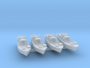 4pk Harbour Defence Motor Launch 1:720 WW2 in Clear Ultra Fine Detail Plastic