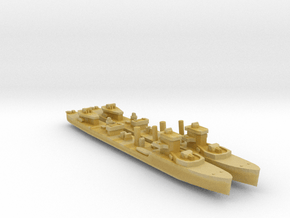2pk sprue HMS Vega V-class destroyer 1:900 WW2 in Tan Fine Detail Plastic