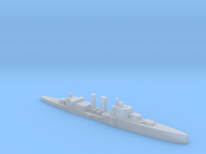 HMS Exeter heavy cruiser 1:4800 WW2 in Clear Ultra Fine Detail Plastic