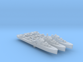 3pk Havant class destroyers 1:2500 WW2 in Clear Ultra Fine Detail Plastic