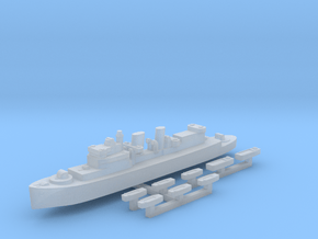 HMCS Prince Henry & landing craft 1:2500 in Clear Ultra Fine Detail Plastic