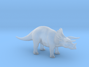 Plastic Triceratops v1 1:64-S 25mm in Clear Ultra Fine Detail Plastic
