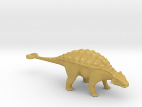 Plastic Ankylosaurus v1 1:64-S 25mm in Tan Fine Detail Plastic