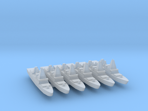 6pk British Daring class Type 45 destroyer 1:4800 in Clear Ultra Fine Detail Plastic