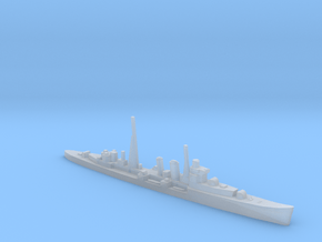 HMS Colombo AA cruiser (masts) 1:1400 WW2 in Clear Ultra Fine Detail Plastic