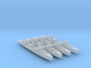 4pk HMS Edinburgh sub class Town class 1:4800 in Clear Ultra Fine Detail Plastic