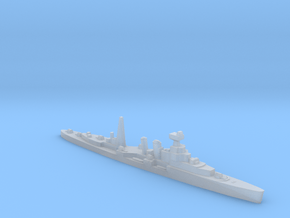 HMS Coventry (masts) cruiser 1:1400 WW2 in Clear Ultra Fine Detail Plastic