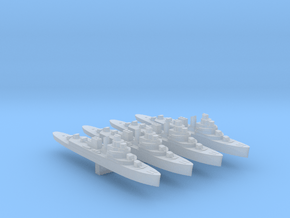4pk HNLMS Van Kinsbergen sloop 1:4800 WW2 in Clear Ultra Fine Detail Plastic