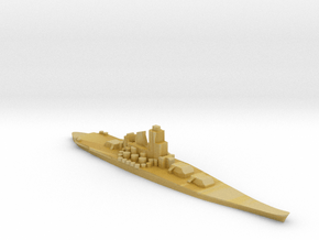 IJN Yamato battleship 1:5000 WW2 in Tan Fine Detail Plastic