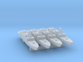 4pk Mogami class frigate 1:5000 in Clear Ultra Fine Detail Plastic