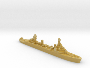 French Pluton minelaying cruiser 1:5000 WW2 in Tan Fine Detail Plastic