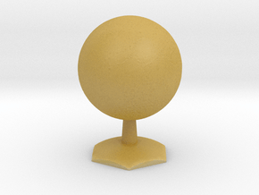 The Moon (Luna) on Hex Stand in Tan Fine Detail Plastic