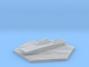 USS Enterprise + planes WW2 warship hex counter in Clear Ultra Fine Detail Plastic
