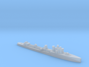 Italian Turbine class destroyer base hull etc1:600 in Clear Ultra Fine Detail Plastic