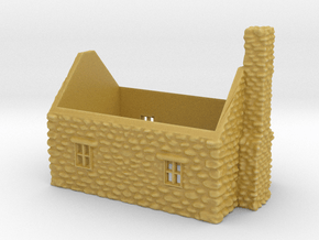 Stone cottage wall structure 1:120-TT in Tan Fine Detail Plastic