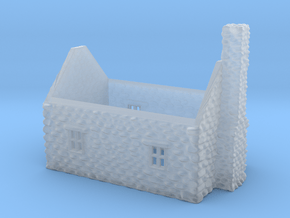 Stone cottage wall structure 1:120-TT in Clear Ultra Fine Detail Plastic