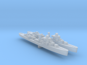 USS Davis and Jouett late ww2 destroyers 1:2400 in Clear Ultra Fine Detail Plastic