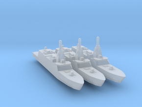 3pk Mogami class frigate 1:2400 in Clear Ultra Fine Detail Plastic