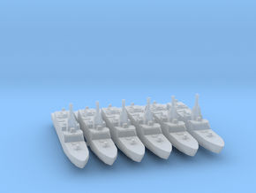 6pk Mogami class frigate 1:2400 in Clear Ultra Fine Detail Plastic