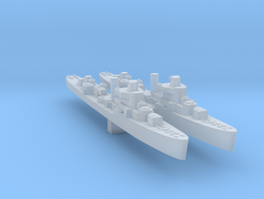 USS Davis and Jouett late ww2 destroyers 1:3000 in Clear Ultra Fine Detail Plastic