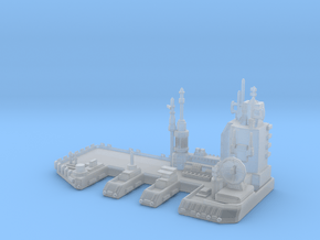 Navy Space Port in Clear Ultra Fine Detail Plastic