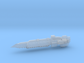 Heavy Cargo Ship - Concept B  in Clear Ultra Fine Detail Plastic