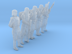 1/56 Sci-Fi Sardaucar Platoon Set 201-06 in Clear Ultra Fine Detail Plastic