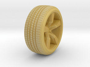 ~ 1/87 Camaro Wheel in Tan Fine Detail Plastic