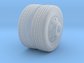 Rear Wheel in Clear Ultra Fine Detail Plastic