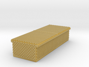 1/87 Diamond plate storage box(In:0.331wx0.799dx0. in Tan Fine Detail Plastic