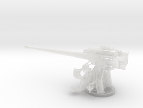 1/48 IJN Type 10 120mm Dual Purpose Gun in Clear Ultra Fine Detail Plastic