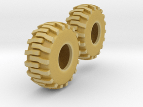 1:64 scale Industrial Tires in Tan Fine Detail Plastic
