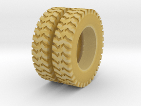 1:64 scale ground gripper tires for dayton wheels in Tan Fine Detail Plastic