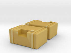 1/64 scale Frame Mounted Fuel Tanks in Tan Fine Detail Plastic