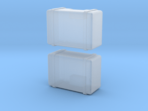 1/64 scale Frame Mounted Fuel Tanks in Clear Ultra Fine Detail Plastic