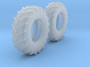 1:64 scale 18.4-30 Tires in Clear Ultra Fine Detail Plastic