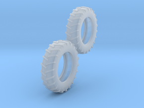1:64 18.4-38 Tire Pair in Clear Ultra Fine Detail Plastic